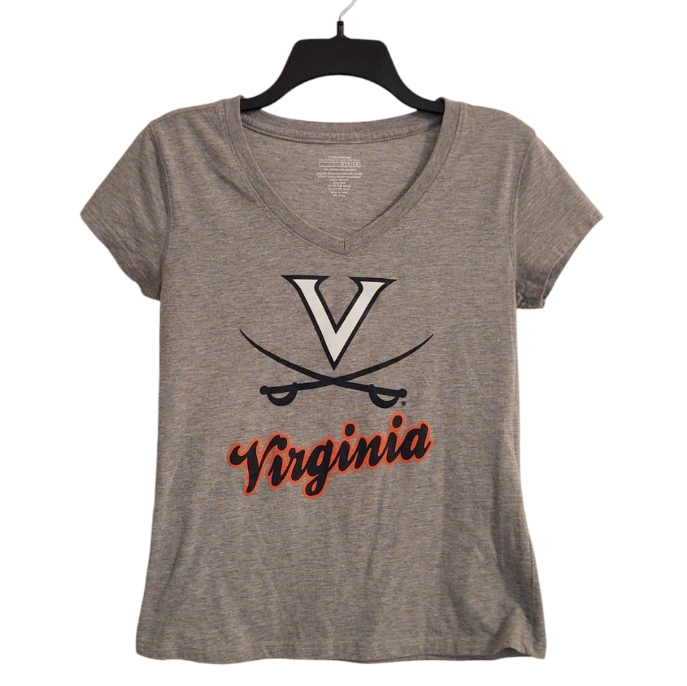 UVA Cavaliers V-Neck Junior's Tee Size M (Runs SMALL)